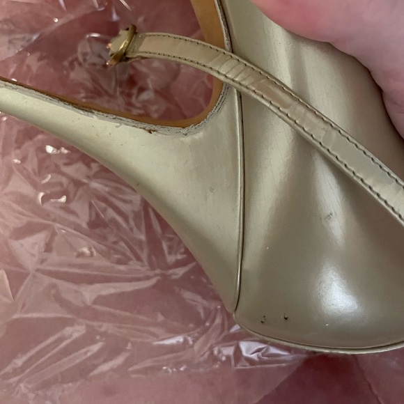 Yves Saint Laurent YSL La Perle 75 Platform Pumps Patent Leather 39 - Picture 10 of 13